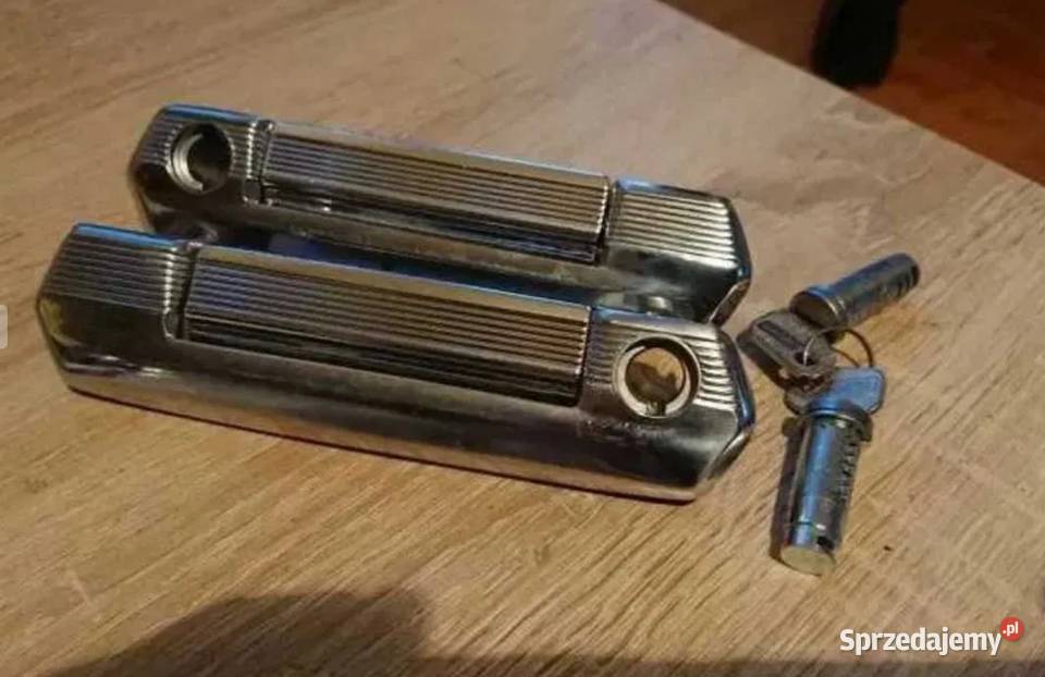Fiat 125p nowe klamki kasety chromowane przednie Pozostałe Konin