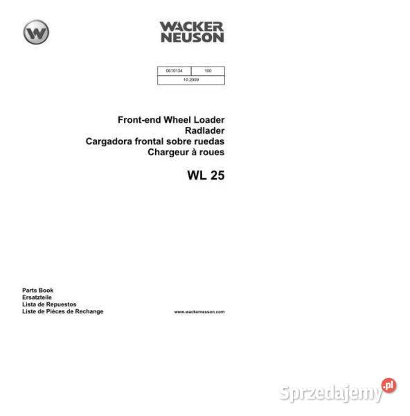 WACKER WL 25 18 30 instrukcja obsługi katalog