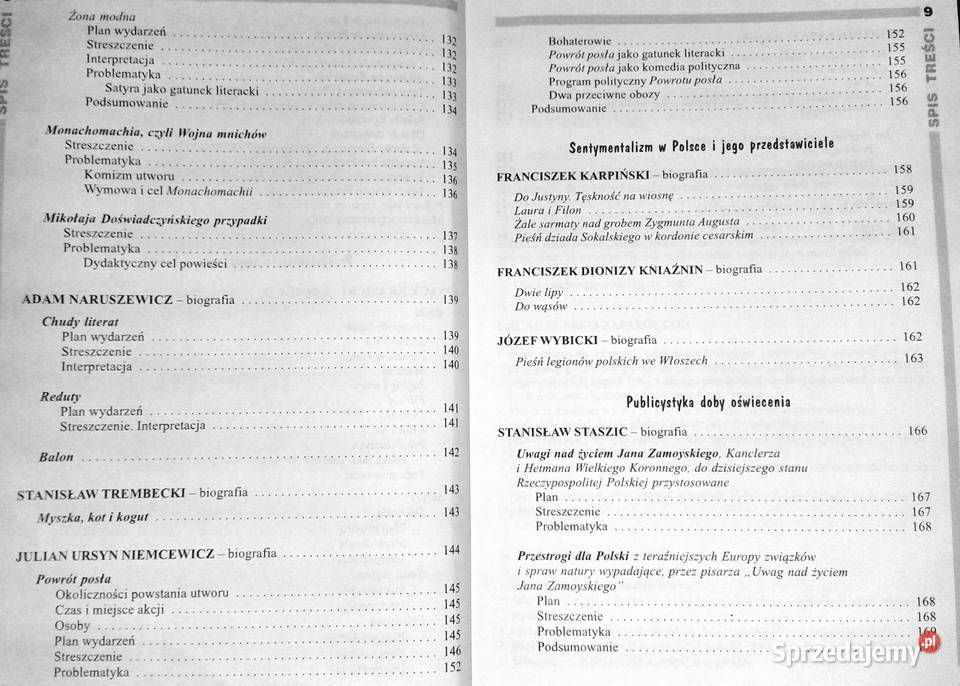 Opracowania lektury i wiersze 2 Barok oświecenie Rok wydania 1996 Chełm