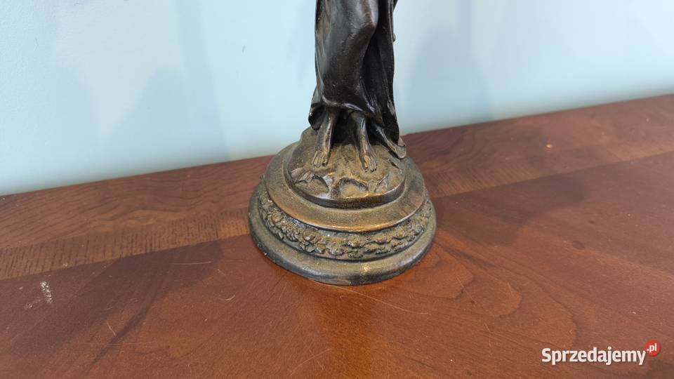 Piękna unikalna lampa figura z mlecznym Meble Łódź