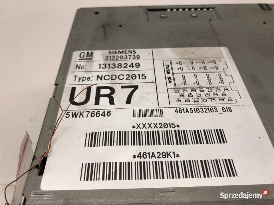 RADIO OPEL SIGNUM 13138249 0308 ODTWARZACZ sprzedam