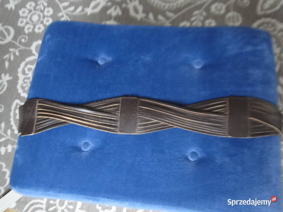 Piękny skórzany pas szeroki dizajnerski Moda i Styl Warszawa