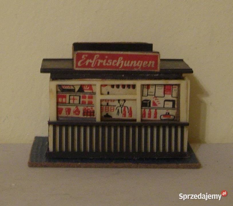 Domek na makietę 34 kolejka kiosk skala H0 łódzkie Łódź