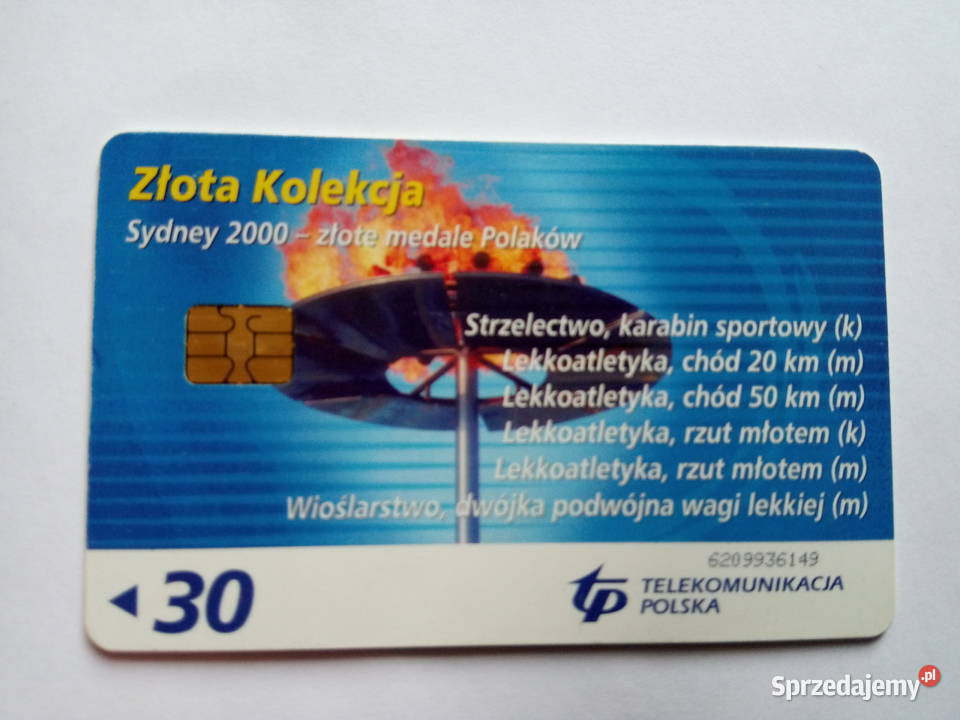 Karta telefoniczna Olimpiada w Sydney 2000r 30 Dąbrowa Górnicza