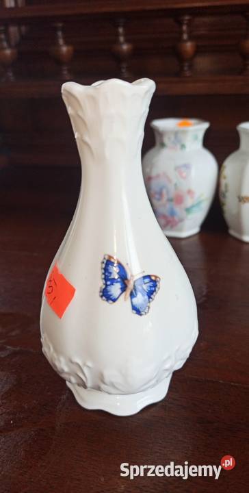 Wazonik Cottage Garden Aynsley Made in England Porcelana i szkło Gdańsk