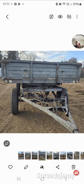 Przyczepa wywrotka d47 zarejestrowana nieuszkodzony Rolnictwo Siedlce sprzedam