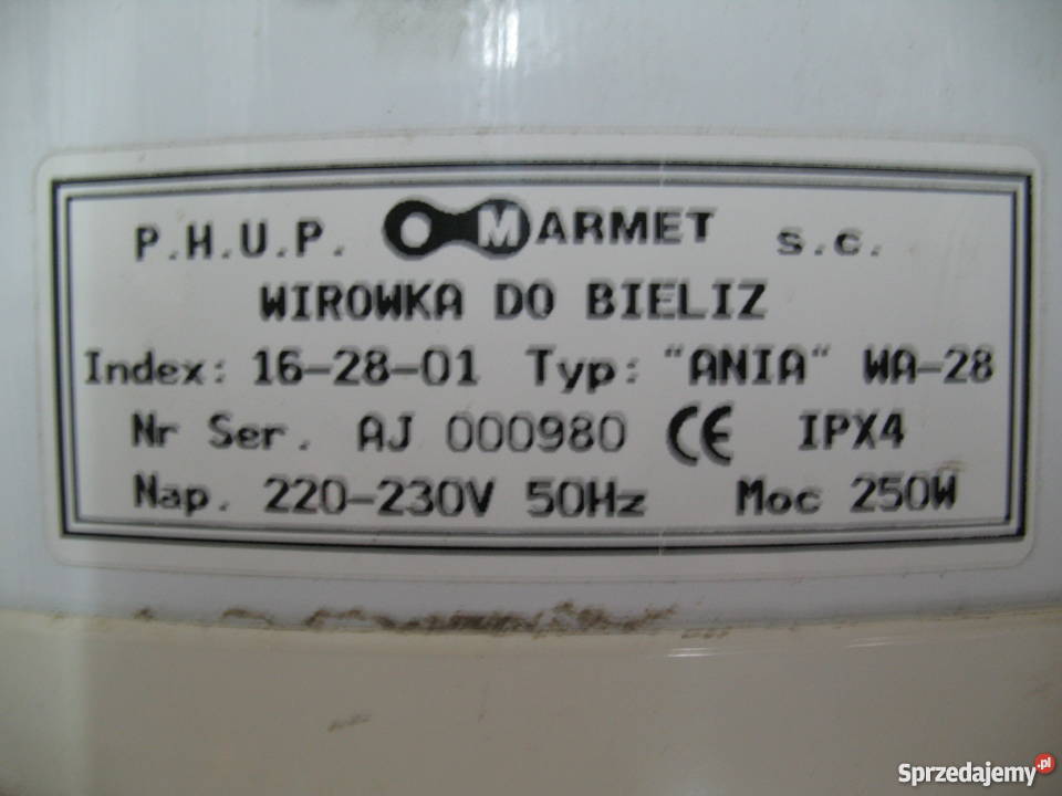 Pralka wirnikowa Frania wirówka Żory