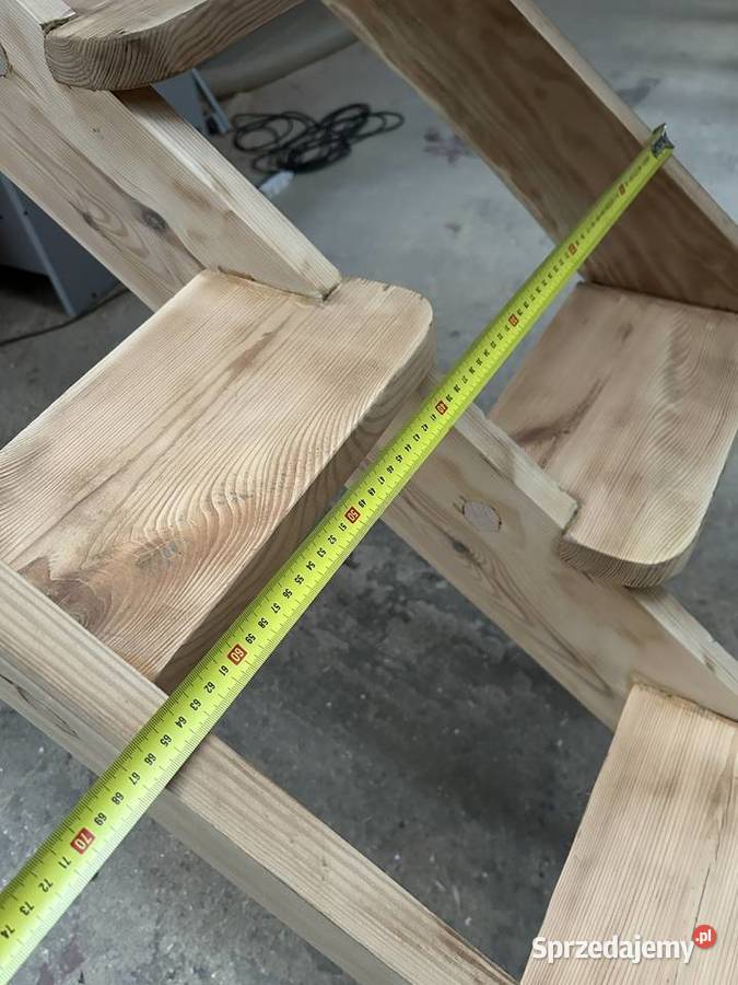Schody drewniane samonośne kacze mazowieckie Brańszczyk sprzedam