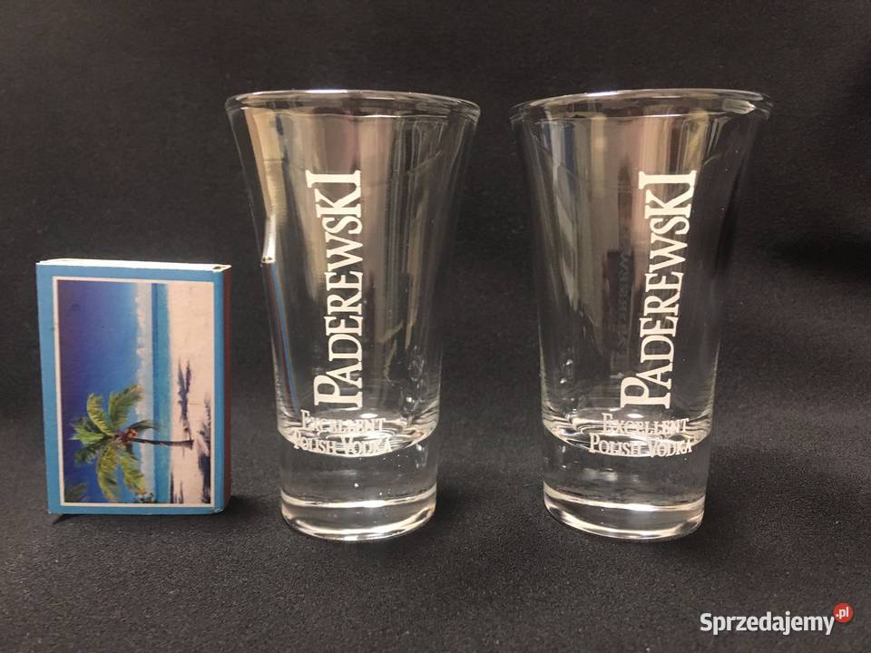 Kieliszki Paderewski Nowe przezroczysty zachodniopomorskie Kołobrzeg
