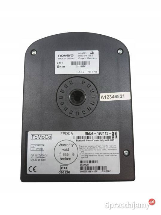 MODUŁ BLUETOOTH 8M5T19C112BN RX42 Ford Fiesta Komputery Części samochodowe