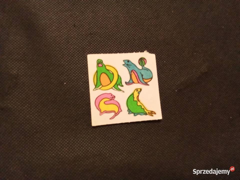 Naklejki kolorowe foki Vintage Warszawa