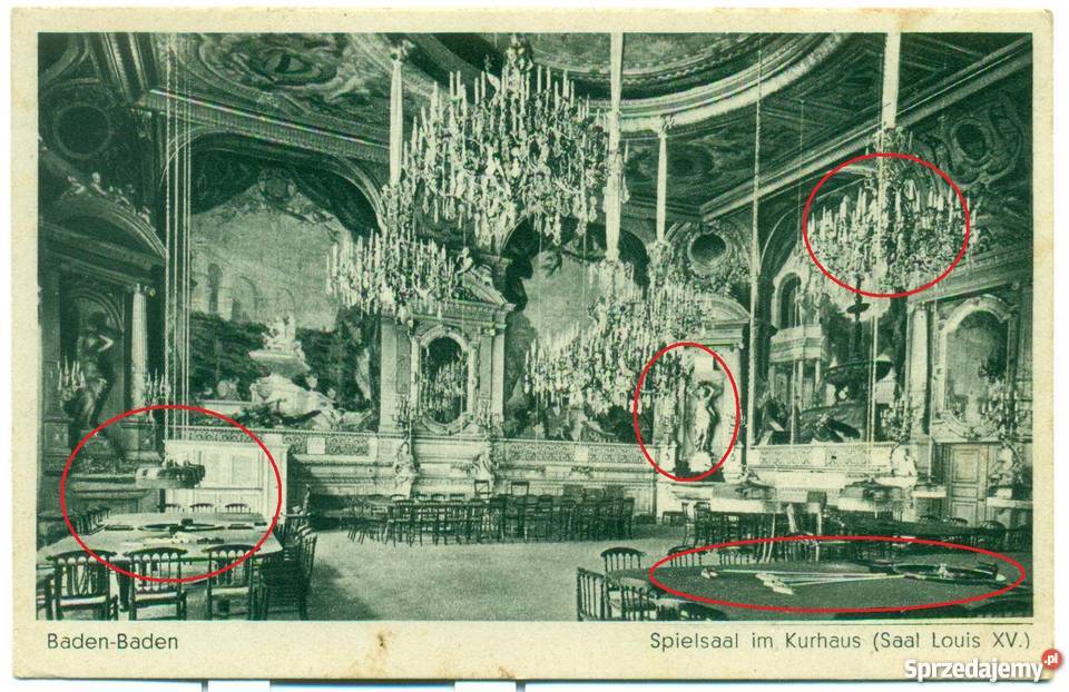 BadenBaden Spielsaal im Kurhaus Saal Louis XV Ostrów Wielkopolski