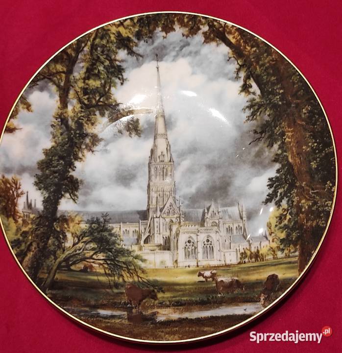 Piękna zabytkowa kolekcjonerska patera Katedra w Pabianice