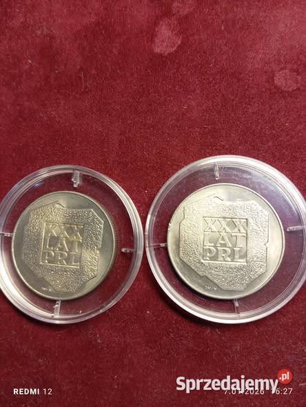2 monety XXX lat PRL 200 mapki Srebro mazowieckie Warszawa