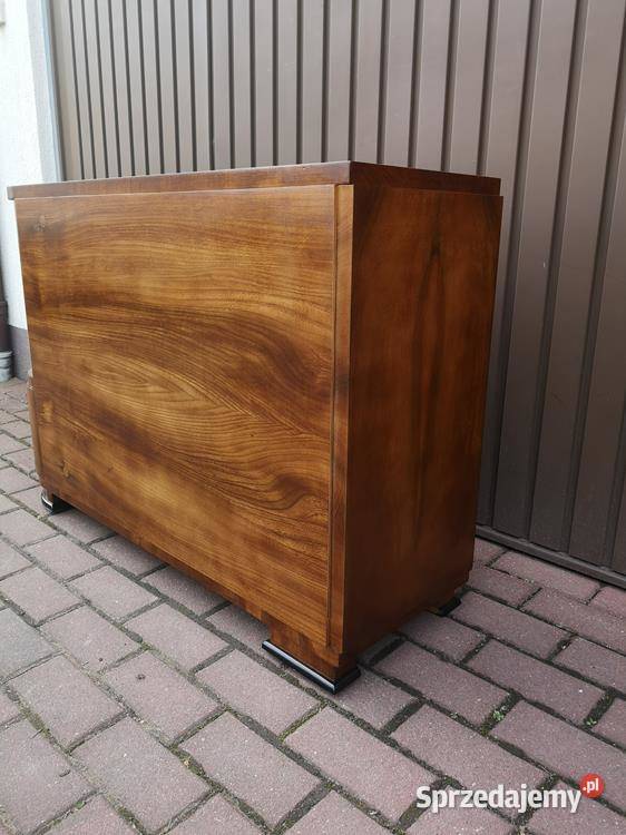 Barek Konsola Art Deco OrzechUnikat Stary Antyk Meble Swarzędz