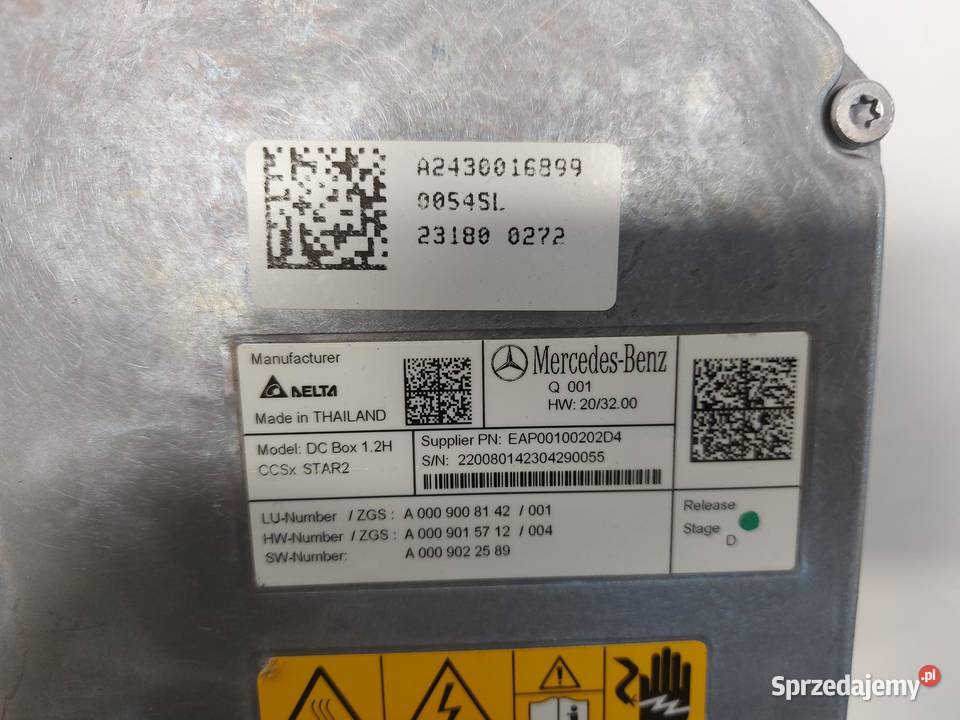 Mercedes EQA 250 W243 FALOWNIK PRZETWORNICA sprzedam