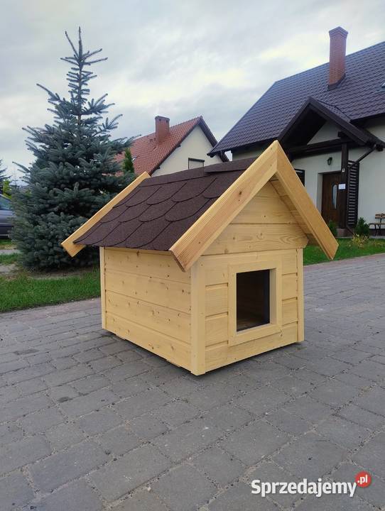 Drewniana Buda Psa 80 x 65 Ocieplana Podłoga wielkopolskie Witkowo