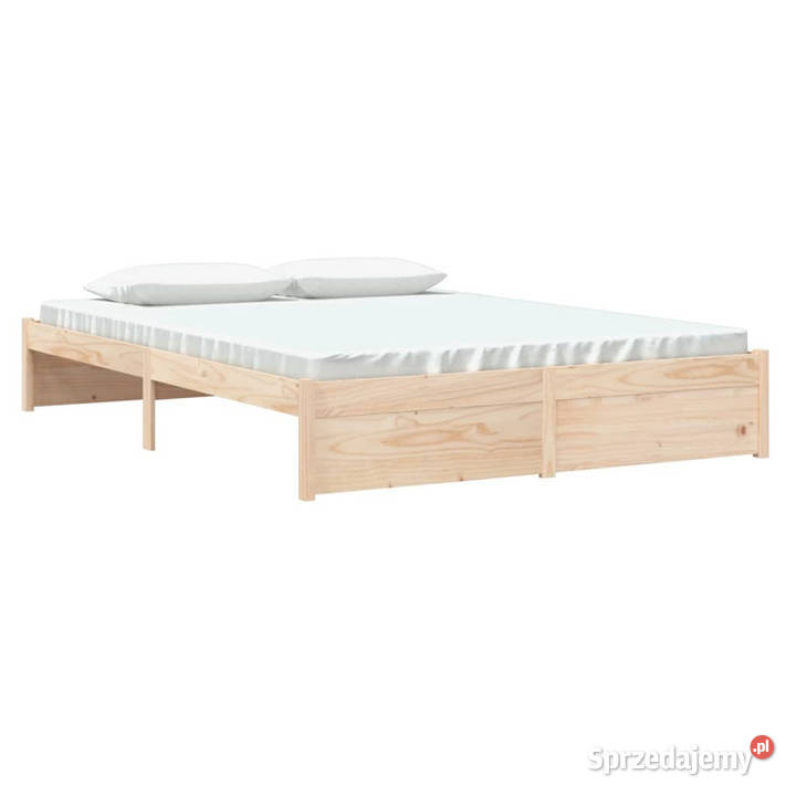 Rama łóżka lite drewno 150x200 WM814954 31cm Warszawa