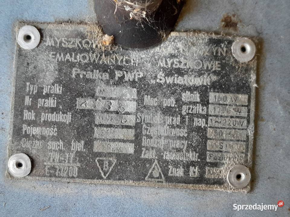 Stara pralka wirnikowa Myszków Światowit zabytek Dąbrowa Górnicza