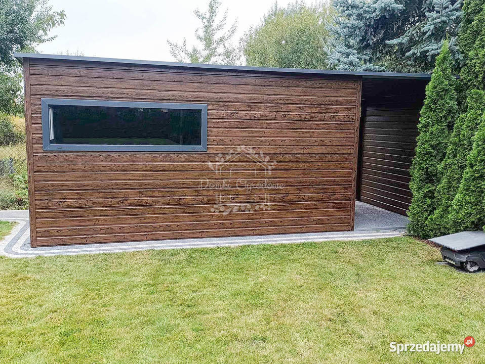 Schowek domek ogrodowy 45x25m wiata 18m drzwi 2x Wisła