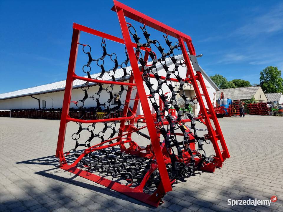 Włóka ŁĄKOWA polowa brona hydrauliczna 3m 4m 5m Jasło