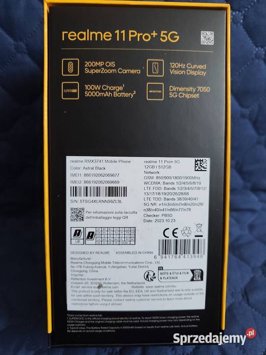 DNIA Sprzedam Realme 11pro5G Stan idealny Zgierz