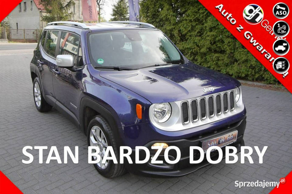 Jeep Renegade 100 Stan Idealny 100bezwypadkowy z kurtyny powietrzne