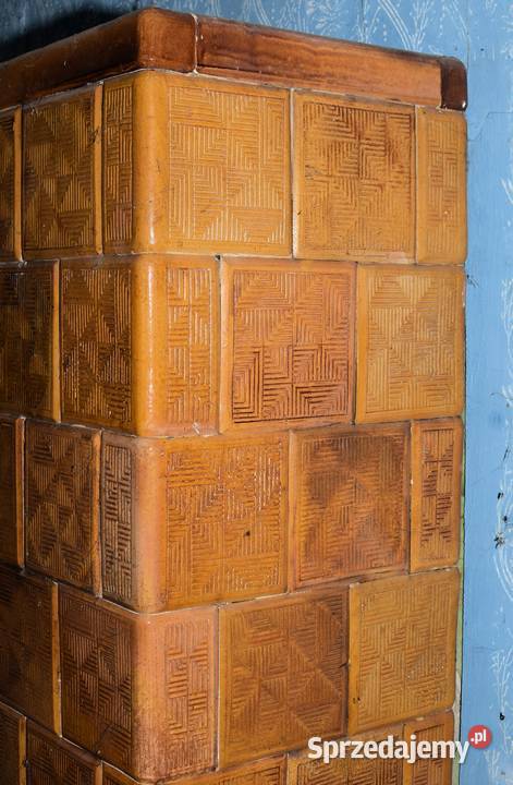 Stary Piec Kaflowy Figurowy Antyk Ozdobny Piecyk podkarpackie Iwierzyce