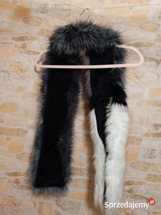 ZARA Długie Futrzany kołnierz Etola szal futerko Kraków