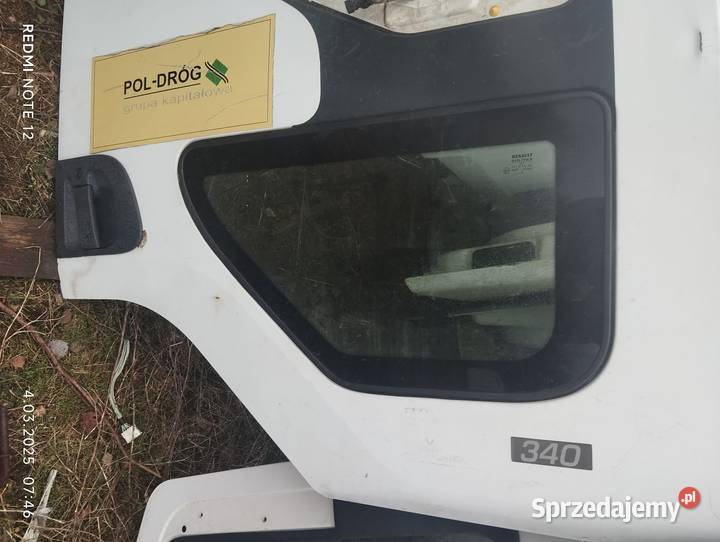 Szyba dolna drzwi prawe Renault midlum premium pomorskie Mojusz