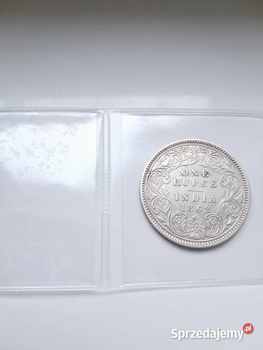 Indie Brytyjskie 1 Rupia 1862 Królowa Wiktoria sprzedam