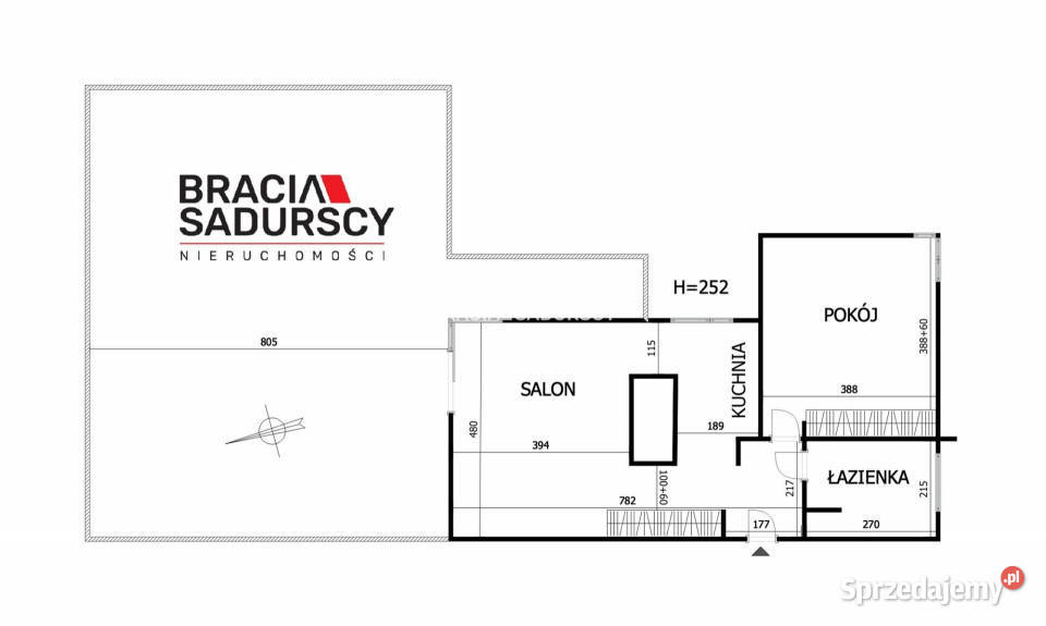 Mieszkanie 5549m2 2 pokoje Kraków blok