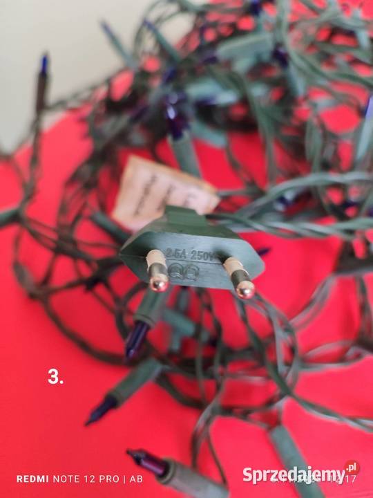 Lampki choinkowe 200 niebieskie dekoracje śląskie