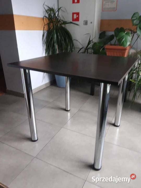 Stół kuchenny 80x80 nogi chrom 6 Kąty Wrocławskie