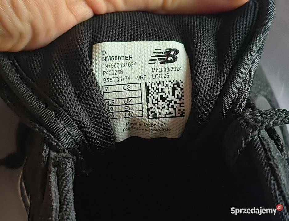 Balance 600 czarne skóra naturalna zamsz 40 Myślenice