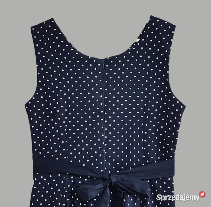 Damska elegancka sukienka granatowa na Moda i Styl Chrzanów