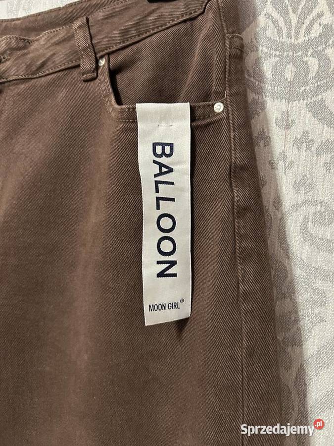 Czekoladowe dżinsy Balloon 4XL Moon Girl Spodnie mazowieckie Warszawa