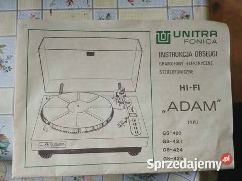 Gramofon Unitra GS 424 Adam Dobrodzień