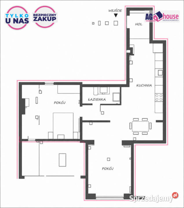 Mieszkanie Gdańsk 552m2 2pokojowe 12500zł/m2 Sprzedaż sprzedam