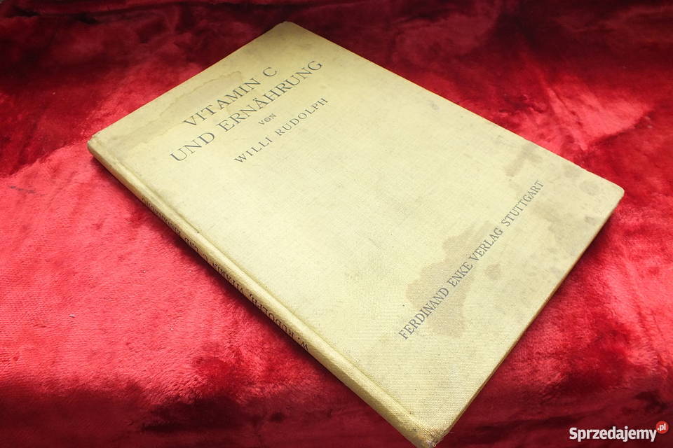 Stara książka Witamina C w odżywianiu z 1939r Żary