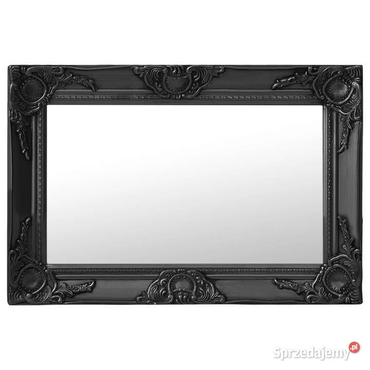 Lustro ścienne w stylu barokowym 60x40 czarne