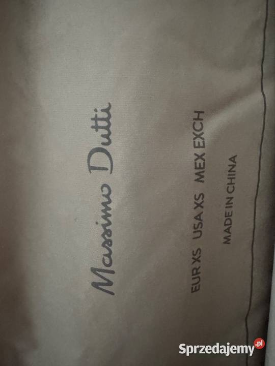 Kurtka puchowa XS Massimo Dutti beżowa z Częstochowa