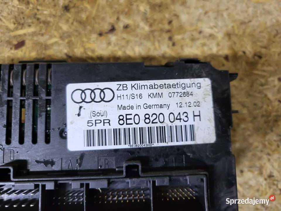 Panel climatronika 1din audi a4 b6 b7 Części samochodowe