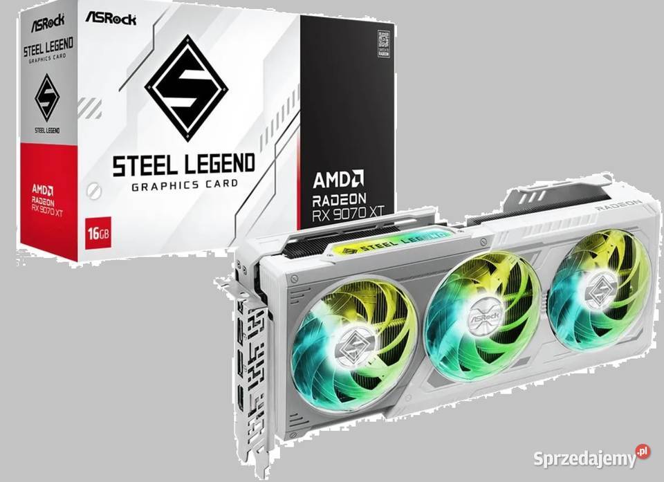 Karta Graficzna Asrock RX 9070 XT Steel Legend Łazy