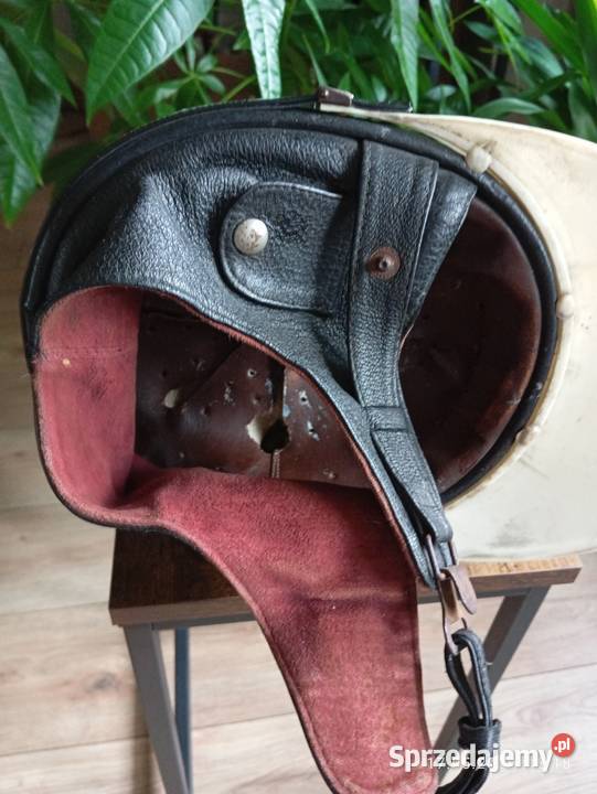 Kask orzeszek PRL retro z daszkiem Kielce