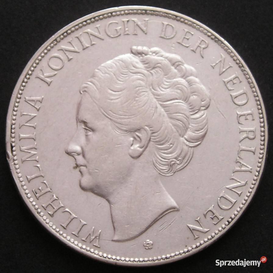 Holandia 2 12 gulden 1930 królowa Wilhelmina Łódź sprzedam