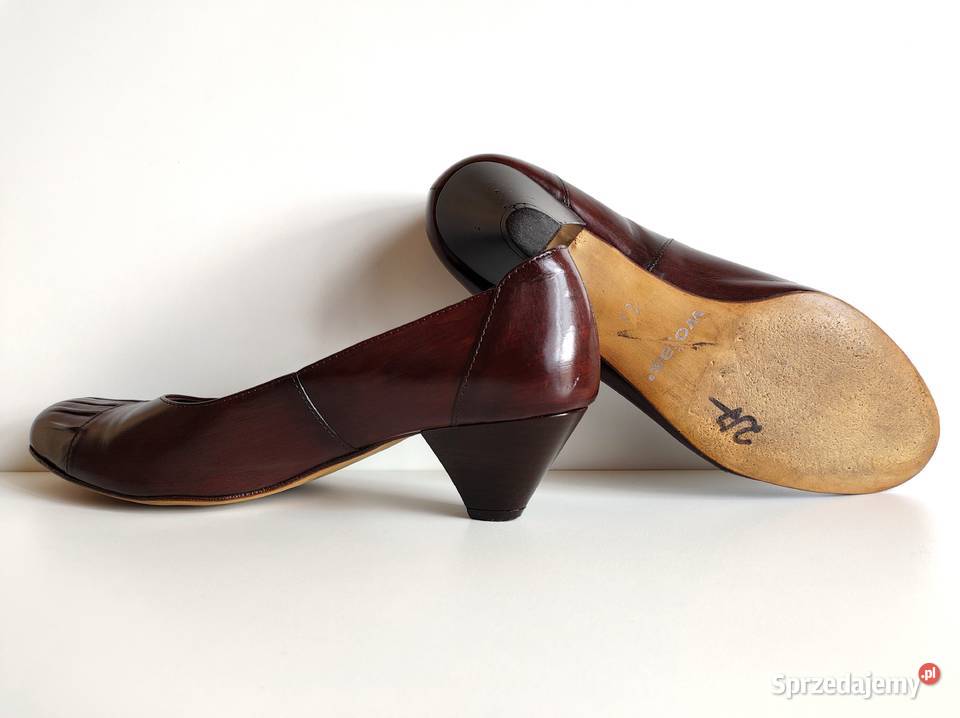 7261 WOJAS ładne brązowe skóra 39 Czółenka Kędzierzyn-Koźle sprzedam