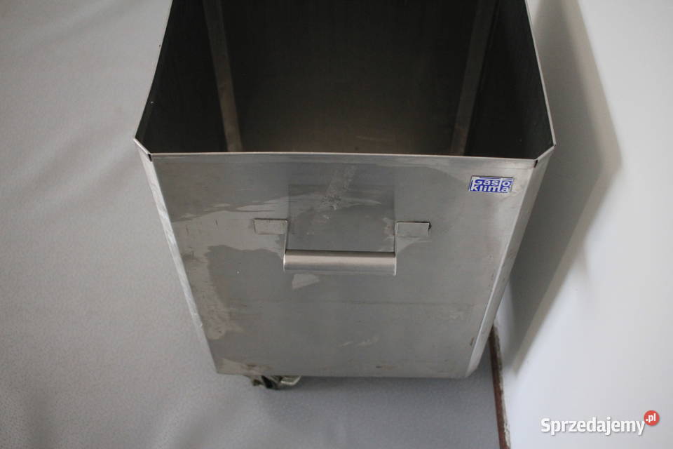 Kosz na odpadkizlewki gastronomiczny na kółkach śląskie Pszczyna