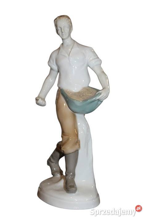 Figurka Siewca Lippelsdor Porcelana i szkło Szczecin