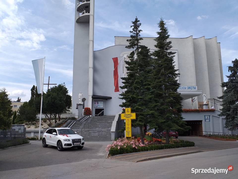 auto samochod do slubu wesela biale audiq5 Sandomierz